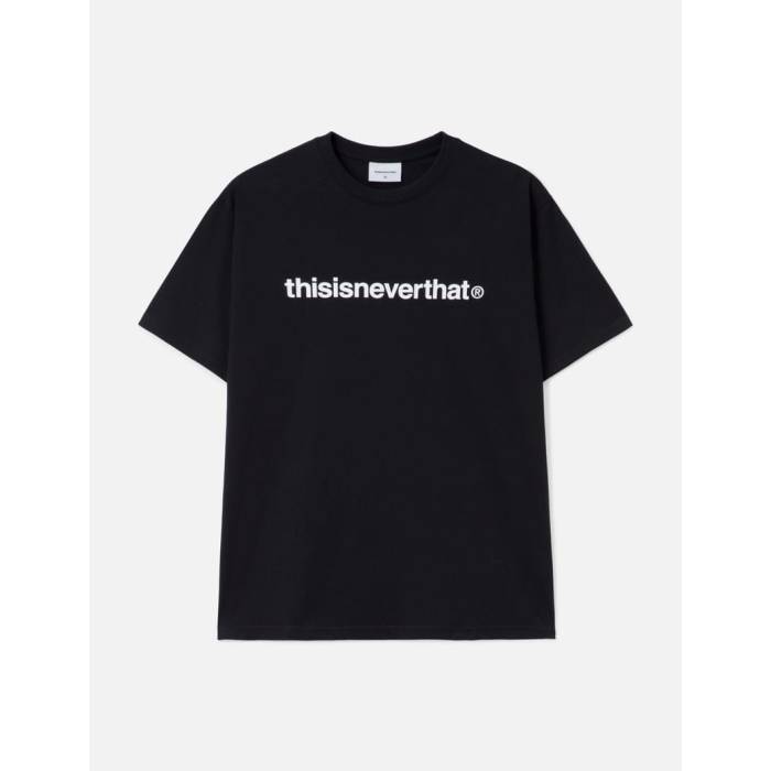 【 T-Logo T-Shirt Men Black 】 プルオーバー メンズ 黒いこと 黒いこと