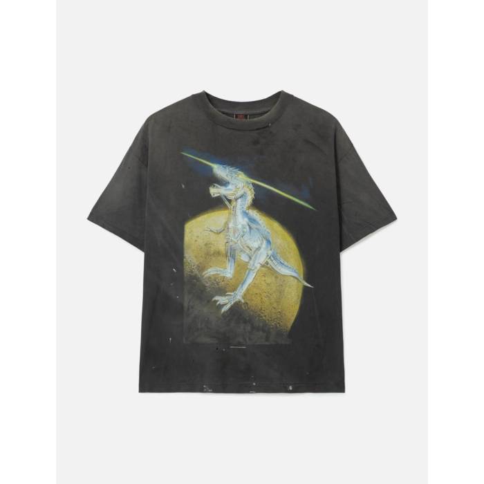 Saint Michael 【 Saint Mxxxxxx X Hajime Sorayama Srym T-Rex T-Shirt Men Black 】 ティーシャツ メンズ 黒いこと 黒いこと