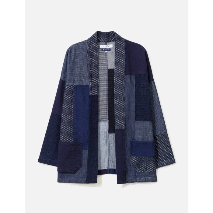 Fdmtl 【 Haori Jacket Rinse Men Indigo 】 Jacket ジャケット メンズ 藍色・インディゴ