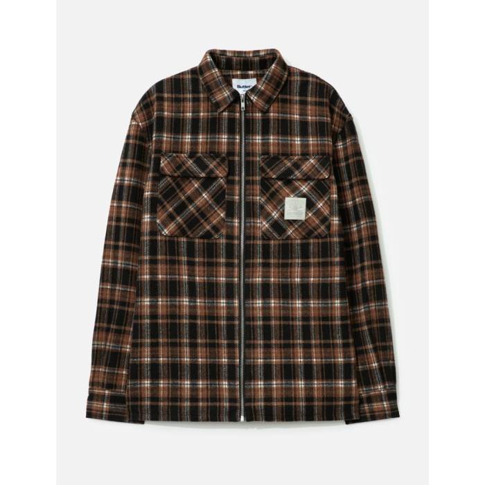 Butter Goods 【 Woods Shirt Jacket Men Sunset 】 Jacket ジャケット メンズ