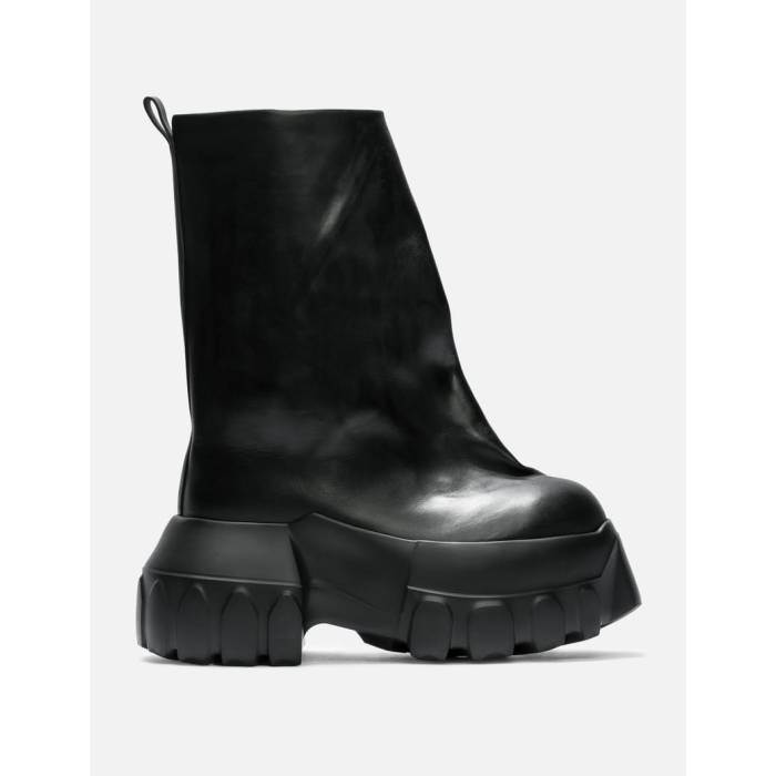 リックオウエンス Rick Owens 【 Flared Mega Tractor Boots Men 09 Black 】 メガ ブーツ メンズ 黒いこと 黒いこと