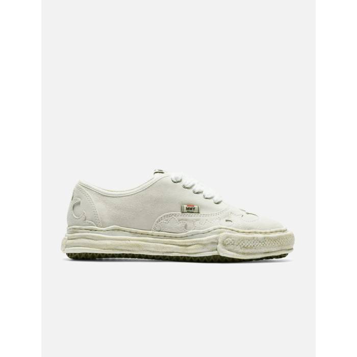 メゾン ミハラヤスヒロ Maison Mihara Yasuhiro 【 "Baker" Original Sole Western Detail Suede Low-Top Sneaker Men White 】 ウェスタン スエード・スウェード 靴 スニーカー メンズ 白色 ホワイト｜スニケス