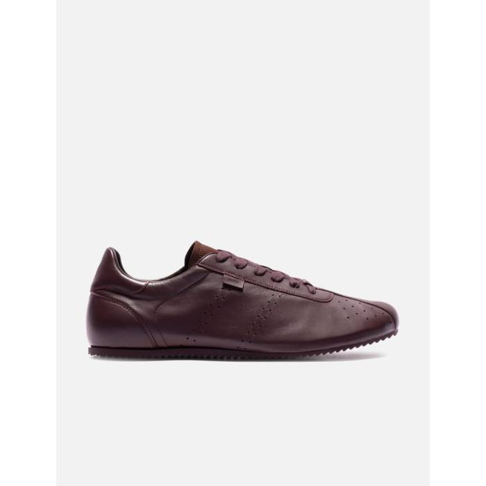 アミ Ami 【 Smooth Leather Low Top Step Sneakers Men Cherry 】 スムース レザー メンズ｜スニケス