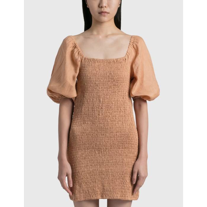 フェイスフルザブランド Faithfull The Brand 【 Luana Mini Dress Women Hazelnut 】 ドレス レディース