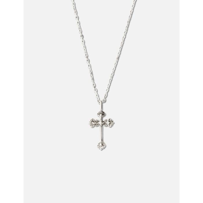 Midnightfactory 【 Cross Pendant Necklace (Oxidised) Unisex Oxidised 】 首飾り ユニ一発やる