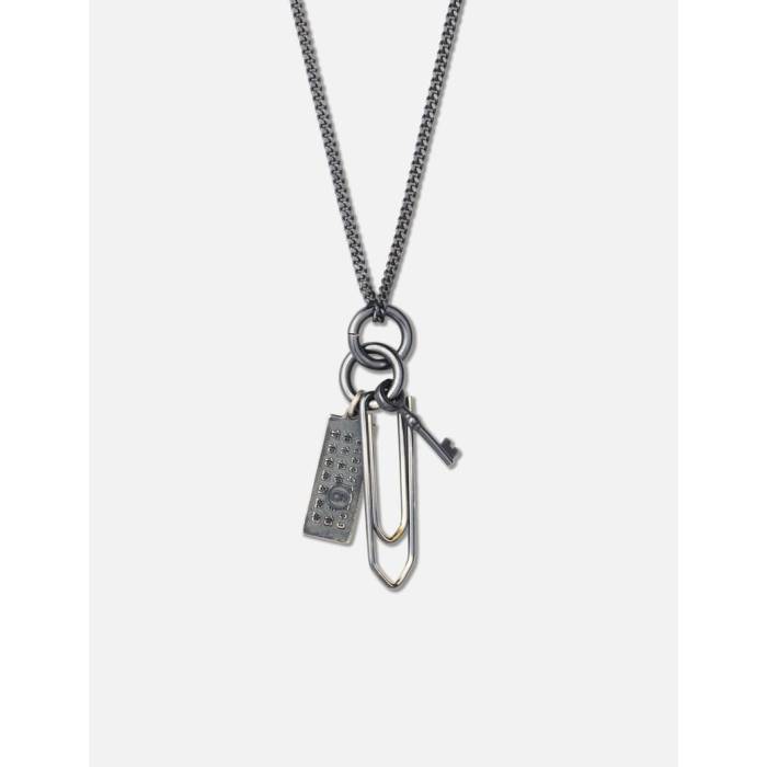 棲み家 マルジェラ Mm6 Maison Margiela 【 Found Objects Necklace Unisex Gray 】 頸飾り ユニ一発やる gray 薄墨色・薄墨色・薄墨色