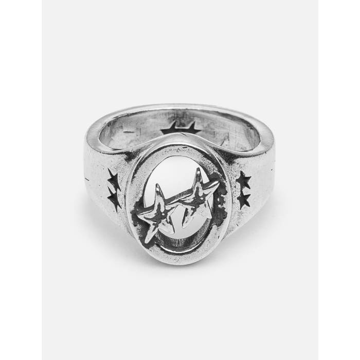 Twojeys 【 Link Stars Ring  Silver Unisex Silver 】 スターズ Silver しろがね色・しろがね色 ユニ一発やる Silver しろがね色・しろがね色