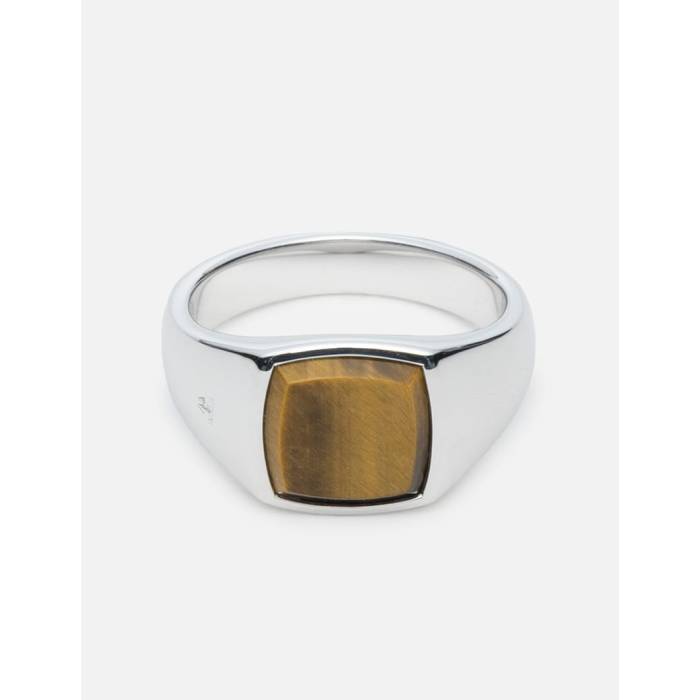 Tom Wood 【 Kay Ring Tiger Eye Unisex Silver 】 ユニ一発やる Silver しろがね色・しろがね色