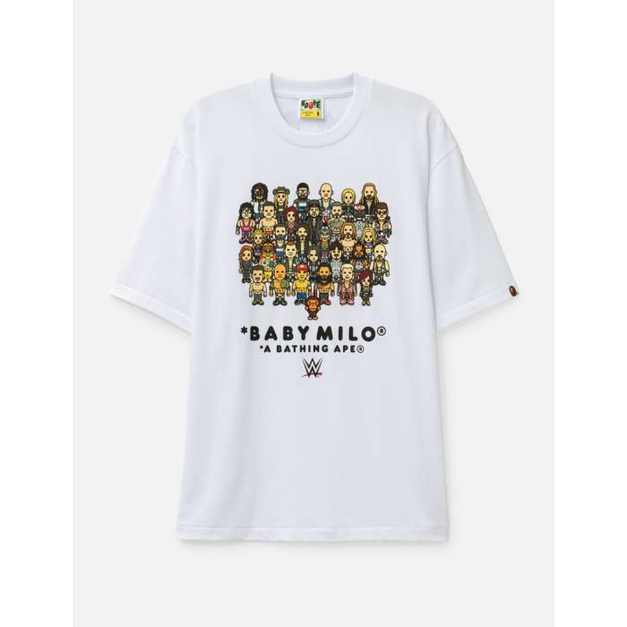 ベイプ Bape 【 Wwe X X Topps Baby Milo T-Shirt Men White 】 Tシャツ メンズ 白色 ホワイト｜スニケス 27,360円