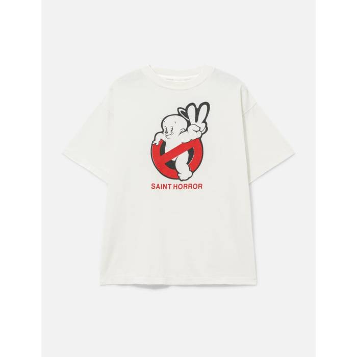 Saint Michael 【 Saint Horror Short Sleeves T-Shirt Men White 】 プルオーバー メンズ 白いこと 白いこと