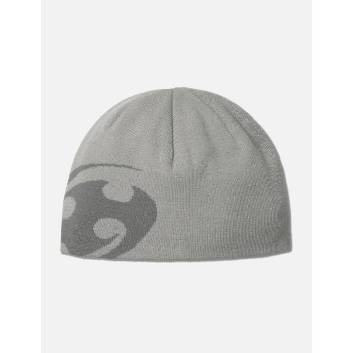 San San Gear 【 Logo Beanie Men Light Grey 】 ロゴタイプ 旗がしら かぶり笠 メンズ 薄墨色 薄墨色