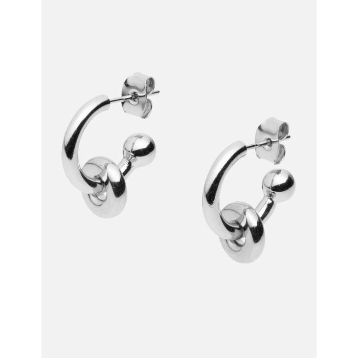 Justine Clenquet 【 Ethan Earrings Unisex Palladium 】 イヤリング ユニ一発やる Palladium パラディウム