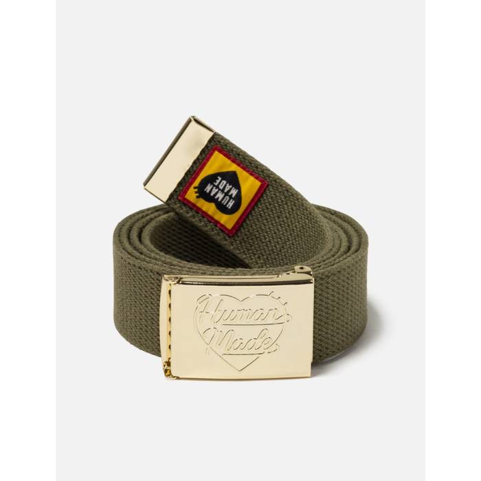 ヒューマン御手伝いさん Human Made 【 Web Belt Unisex Olive Drab 】 胴締め ユニ一発やる olive オリーブ