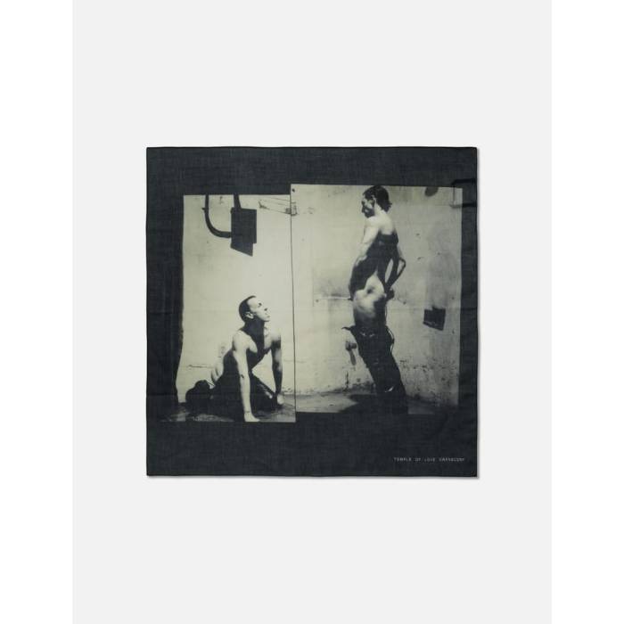 リック・オウエンス・ダークシャドウ Rick Owens Drkshdw 【 Bandana Men Black/ Milk 】 メンズ 黒いこと 黒いこと