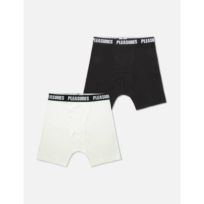 プレジャーズ Pleasures 【 2 Pack Boxer Briefs Men Black/ White 】 メンズ 黒いこと 黒いこと 白いこと 白いこと