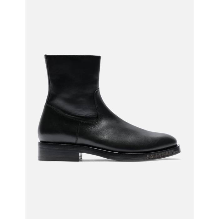 バレンシアガ Balenciaga 【 Leather Zipper Boots Men Black 】 レザー ブーツ メンズ 黒色 ブラック｜スニケス