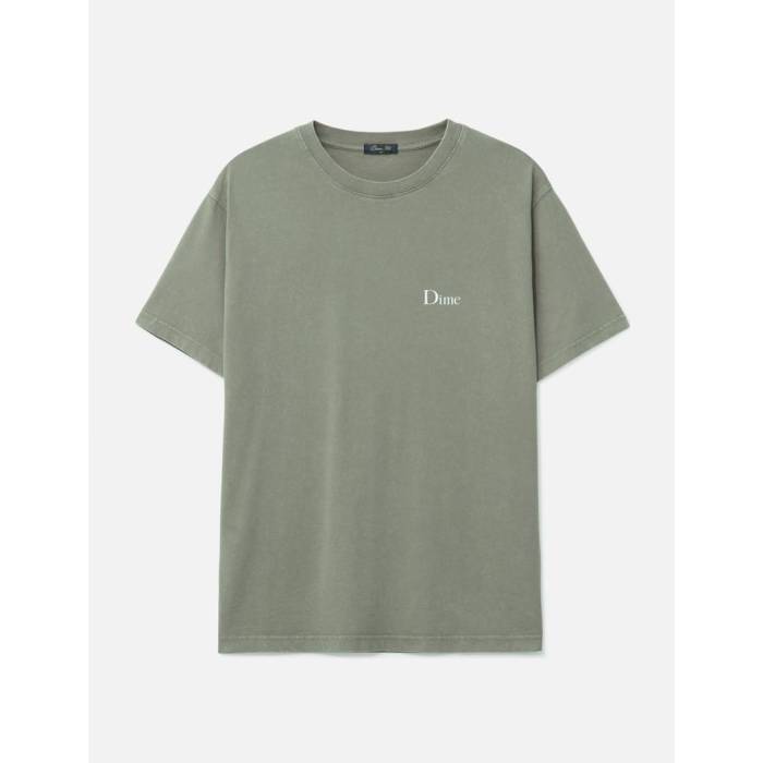 Dime 【 Classic Small Logo T-Shirt Men Faded Cement 】 クラシック ロゴ Tシャツ メンズ 灰色・シメント