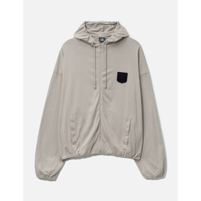 アンブロ Umbro 【 Crest Jersey Zip Hoodie Men Taupe 】 ティーシャツ フーディー パーカー メンズ