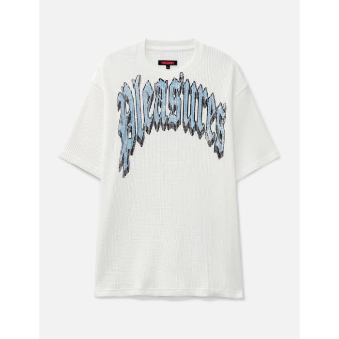 プレジャーズ Pleasures 【 Twitch Waffle Shirt Men White 】 ワッフル メンズ 白色 ホワイト