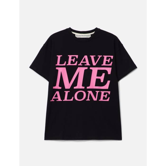 Advisory Board Crystals 【 Abc. Leave Me Alone Short Sleeve Tee Men Black 】 Sleeve 衣袂 ティーシャツ メンズ 黒いこと 黒いこと