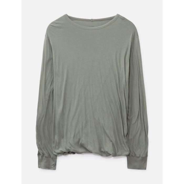 リックオウエンス Rick Owens 【 Hollywood Jumbo Double Level Ls T-Shirt Men Celadon 】 ジャンボ プルオーバー メンズ