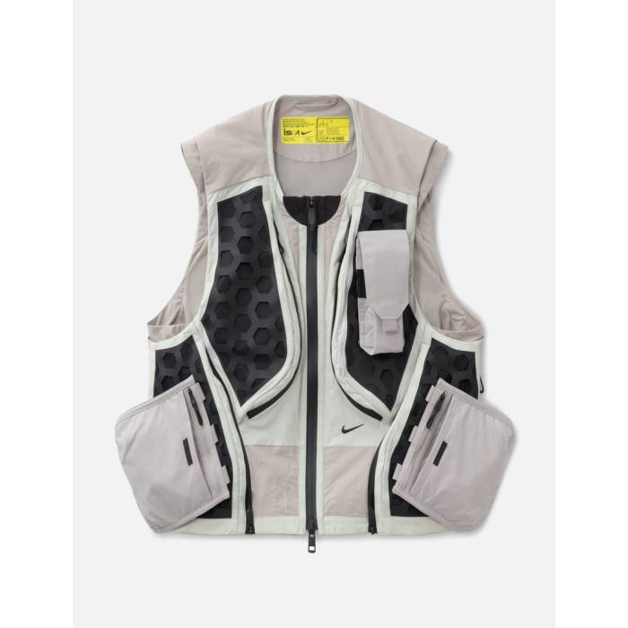 ナイキ Nike 【 Ispa Vest Men Light Bone/Moon Particle/Black 】 より良い メンズ 黒いこと 黒いこと