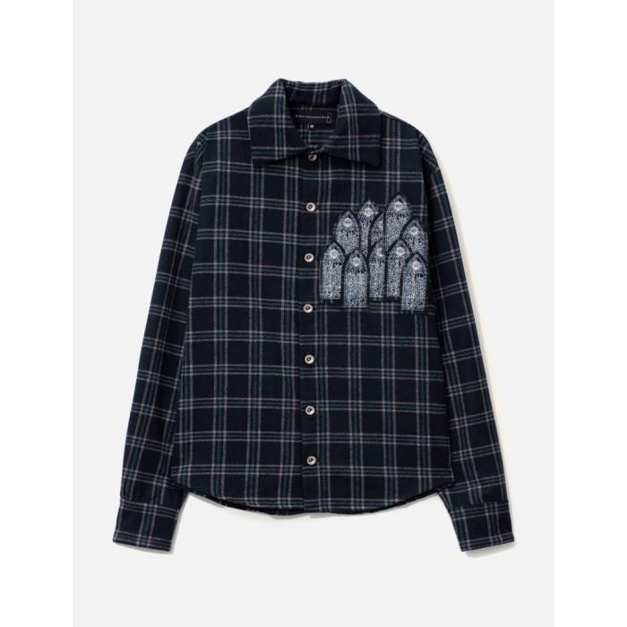 Who Decides War 【 Heavy Duty Flannel Shirt Men Indigo 】 メンズ 藍色・インディゴ｜スニケス 52,380円