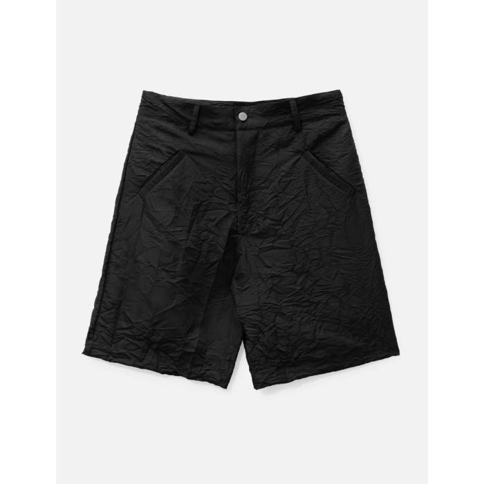Spencer Badu 【 Wrinkled Shorts Men Black 】 ショーツ メンズ 黒色 ブラック
