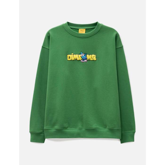 Dime 【 Crayon Chenille Crewneck Men Green 】 メンズ green 緑・緑であること