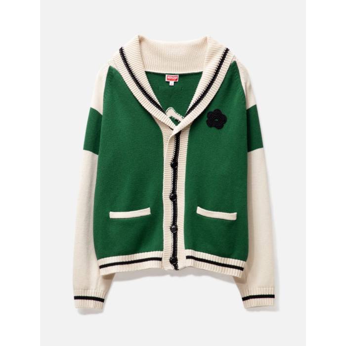 ケンゾー Kenzo 【 Boke Boy Cardigan Men Grass Green 】 ジレー メンズ green 緑・緑であること