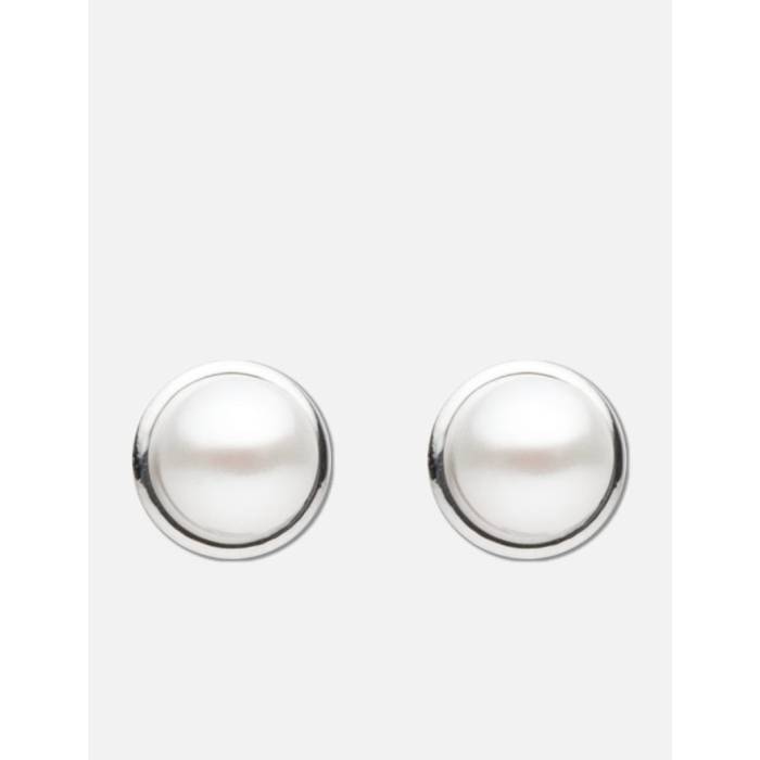 Coldframe 【 Cold White 6Mm Pearl Earrings Unisex Silver 】 白いこと 白いこと パール イヤリング ユニ一発やる Silver しろがね色・しろがね色