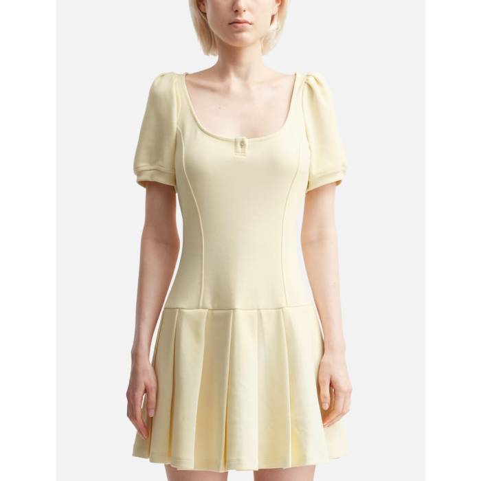 Sandy Liang 【 Camden Dress Women Butter 】 御召しもの レディース