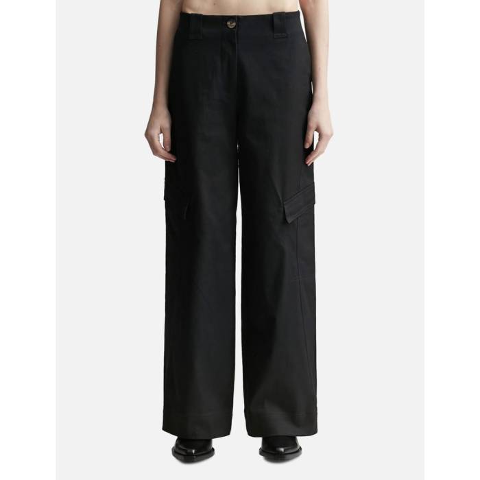 楽天市場】GANNI ガニー カーゴパンツ Light Slub High Waist Pocket