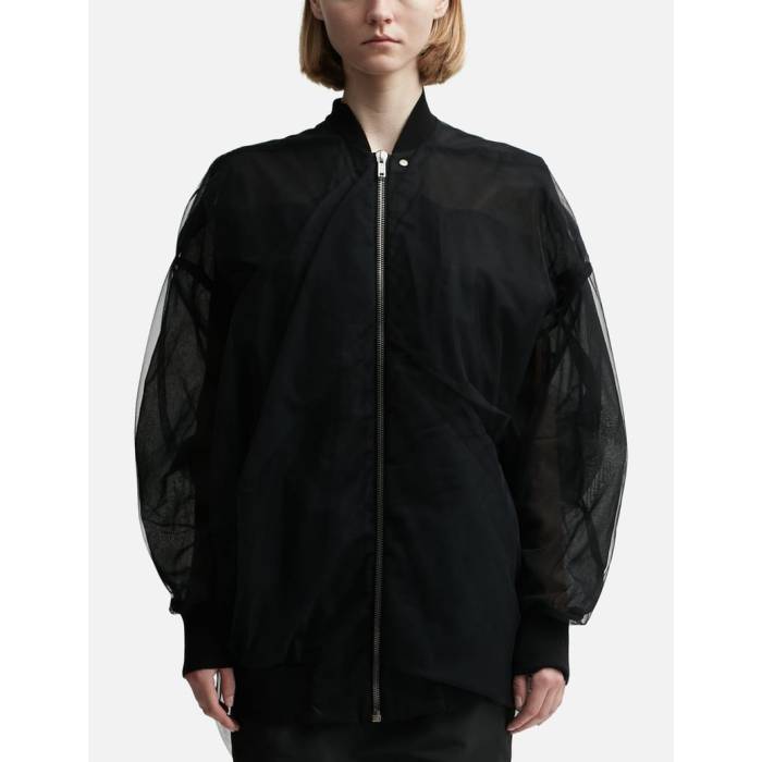 リックオウエンス Rick Owens 【 Lido Jumbo Ripple Flight Bomber Women Black 】 ジャンボ Flight 飛行 レディース 黒いこと 黒いこと