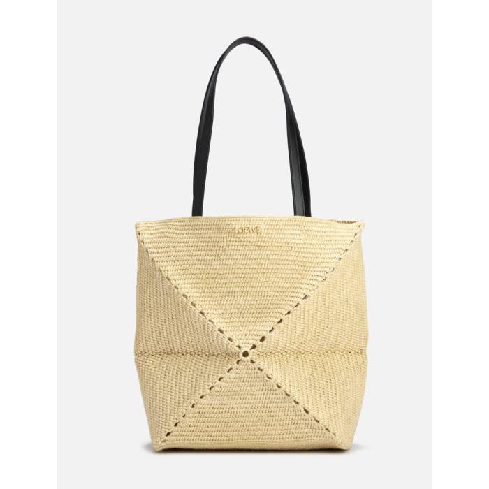 ロエベ Loewe 【 Puzzle Fold Tote Women Natural 】 レディース 自然的
