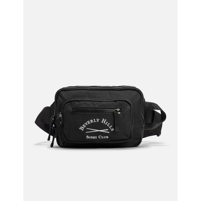 Stampd 【 Beverly Hills Sushi Club Sling Pouch Unisex Black 】 野球クラブ ユニ一発やる 黒いこと 黒いこと