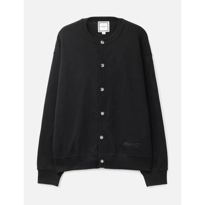 ウーヨンミ Wooyoungmi 【 Full Cardigan Men 504B - Black 】 ジレー メンズ 黒いこと 黒いこと