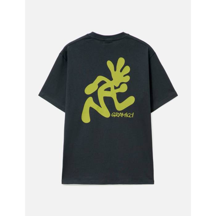 グラミチ Gramicci 【 Running Man T-Shirt Men Vintage Black 】 Tシャツ メンズ vintage ビンテージ・ヴィンテージ 黒色 ブラック｜スニケス