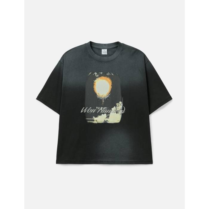 Won Hundred 【 Houston Rocket T-Shirt Unisex Black Comb 】 ヒューストン Tシャツ ユニセックス 黒色 ブラック