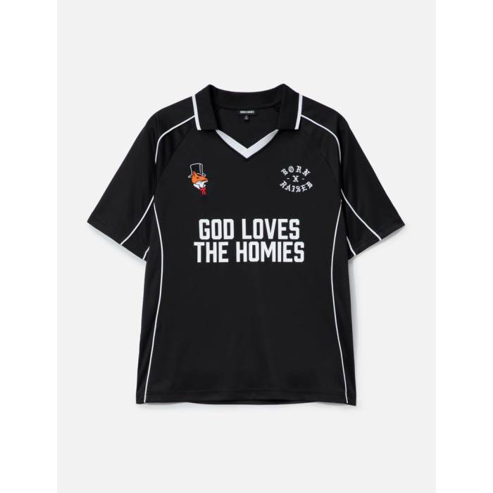 Born X Raised 【 God Loves The Homies Jersey Men Black 】 ジャージ メンズ 黒色 ブラック