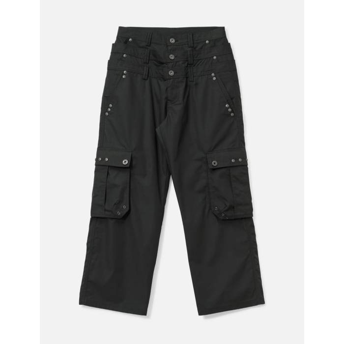 Thought We Friends 【 Lex Triple-Layered Cargo Pants Unisex Black 】 積貨委託貨物 ユニ一発やる 黒いこと 黒いこと
