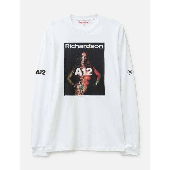 Richardson 【 A12 Cover Long Sleeve Men White 】 Sleeve 捩り メンズ 白いこと 白いこと