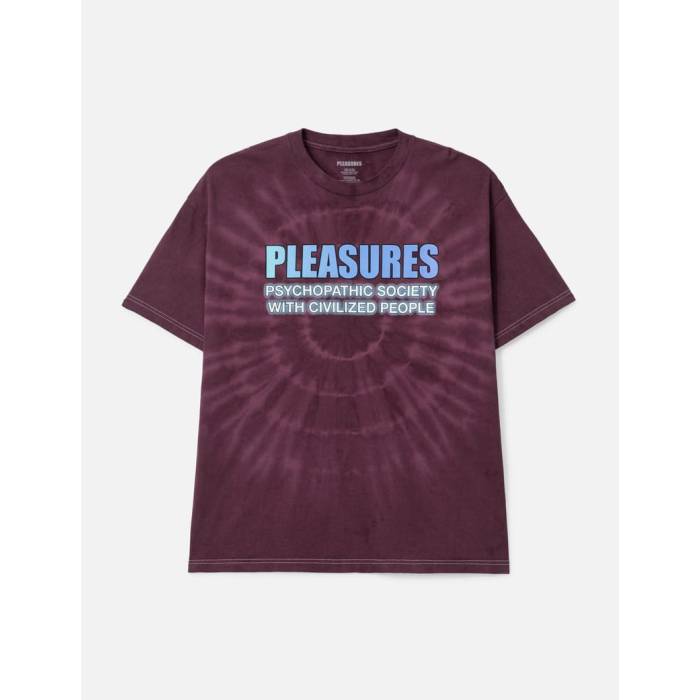 プレジャーズ Pleasures 【 Civilized T-Shirt Men Purple Dye 】 ティーシャツ メンズ Purple 紫・パープル