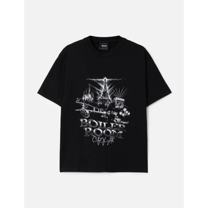 Boiler Room 【 Paris City T-Shirt Unisex Black 】 シティ プルオーバー ユニ一発やる 黒いこと 黒いこと