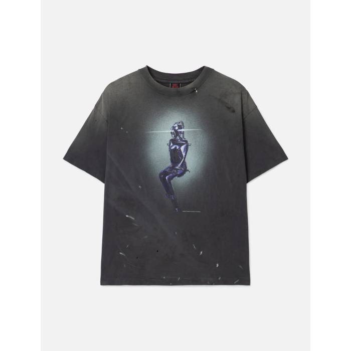 Saint Michael 【 Saint Mxxxxxx X Hajime Sorayama Srym Mask T-Shirt Men Black 】 ティーシャツ メンズ 黒いこと 黒いこと