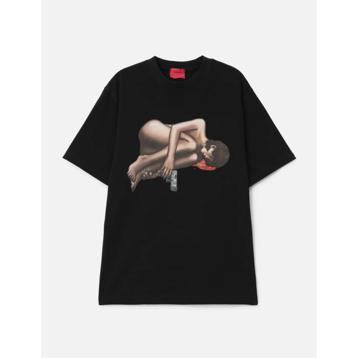 Goldie 【 Naked Loner Black T-Shirt Unisex Black 】 黒いこと 黒いこと ティーシャツ ユニ一発やる 黒いこと 黒いこと