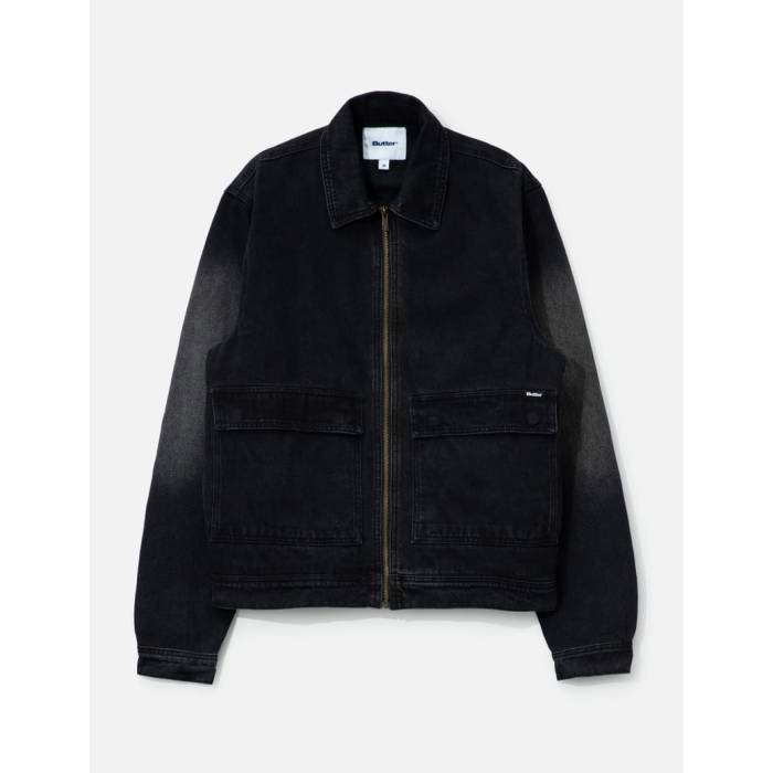 Butter Goods 【 Bronco Denim Jacket Men Black 】 デニム Jacket ジャケット メンズ 黒色 ブラック