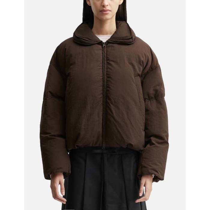 Anggae 【 Wired Collar Puffer Women Brown 】 レディース 茶色 ブラウン