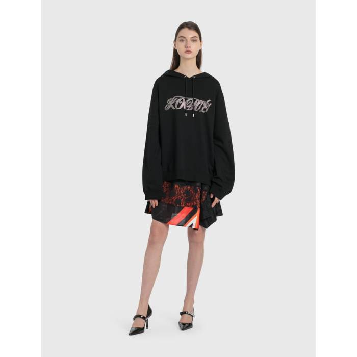 【 Patched Lace Skirt Women Black 】 レディース 黒色 ブラック