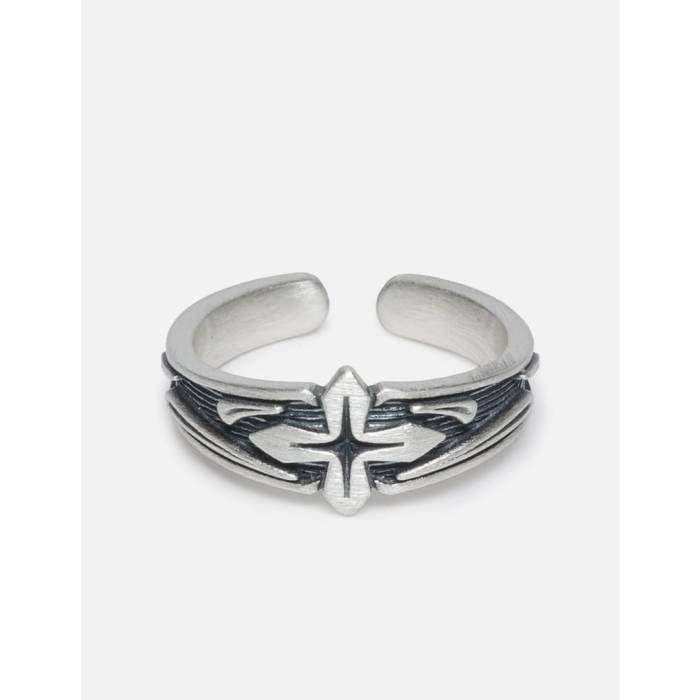 Polyteru 【 925 Silver Ring 006 - Antique Cross Unisex Silver 】 Silver 銀色・シルバー ユニセックス Silver 銀色・シルバー